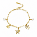 Ocean Charm Gold Bileklik