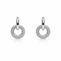 Claire Duo Hoops Silver Küpe