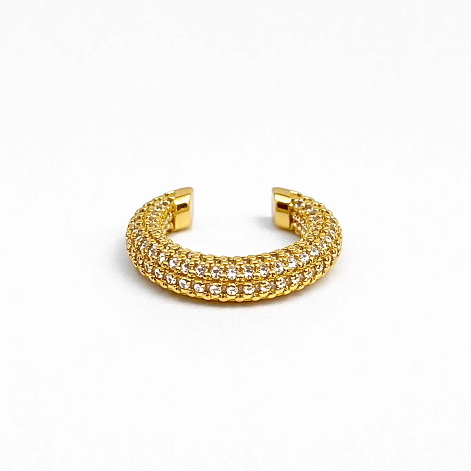 Pave Glow Gold Ear Cuff