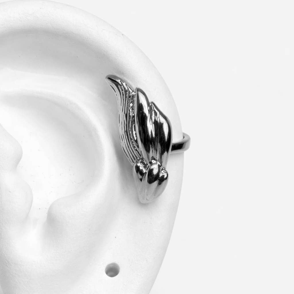 Phoenix Silver Ear Cuff