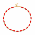 Red Stone Gold Kolye
