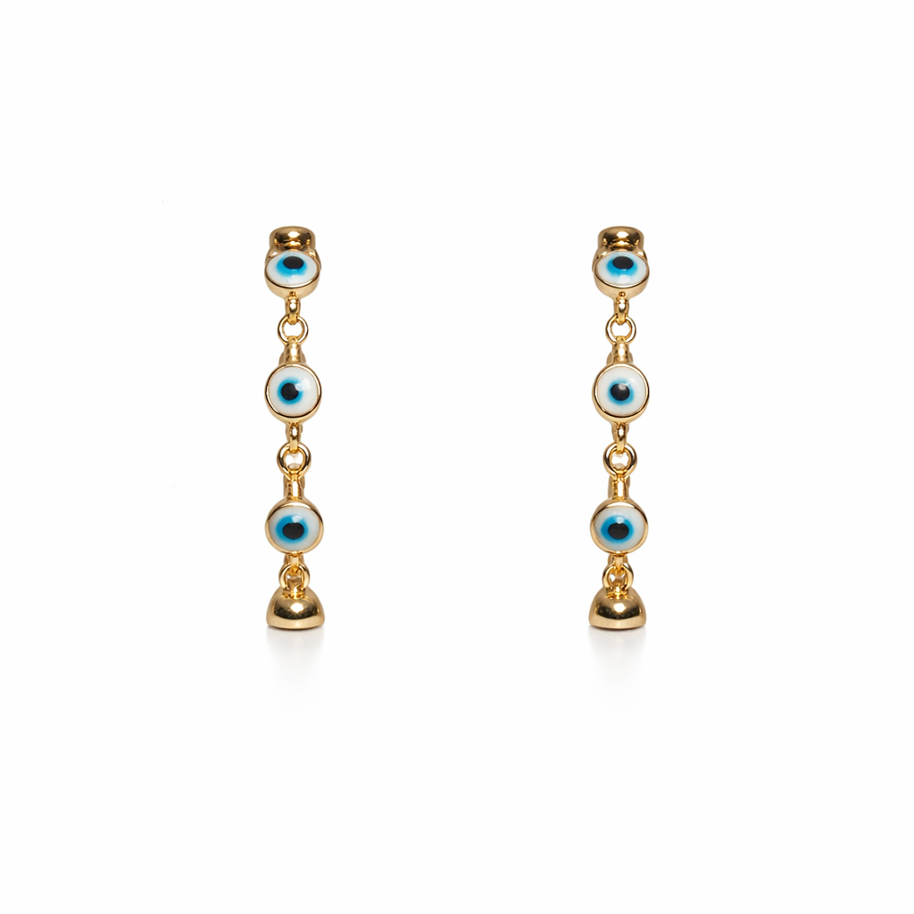 Safira Eye Drop Gold Küpe