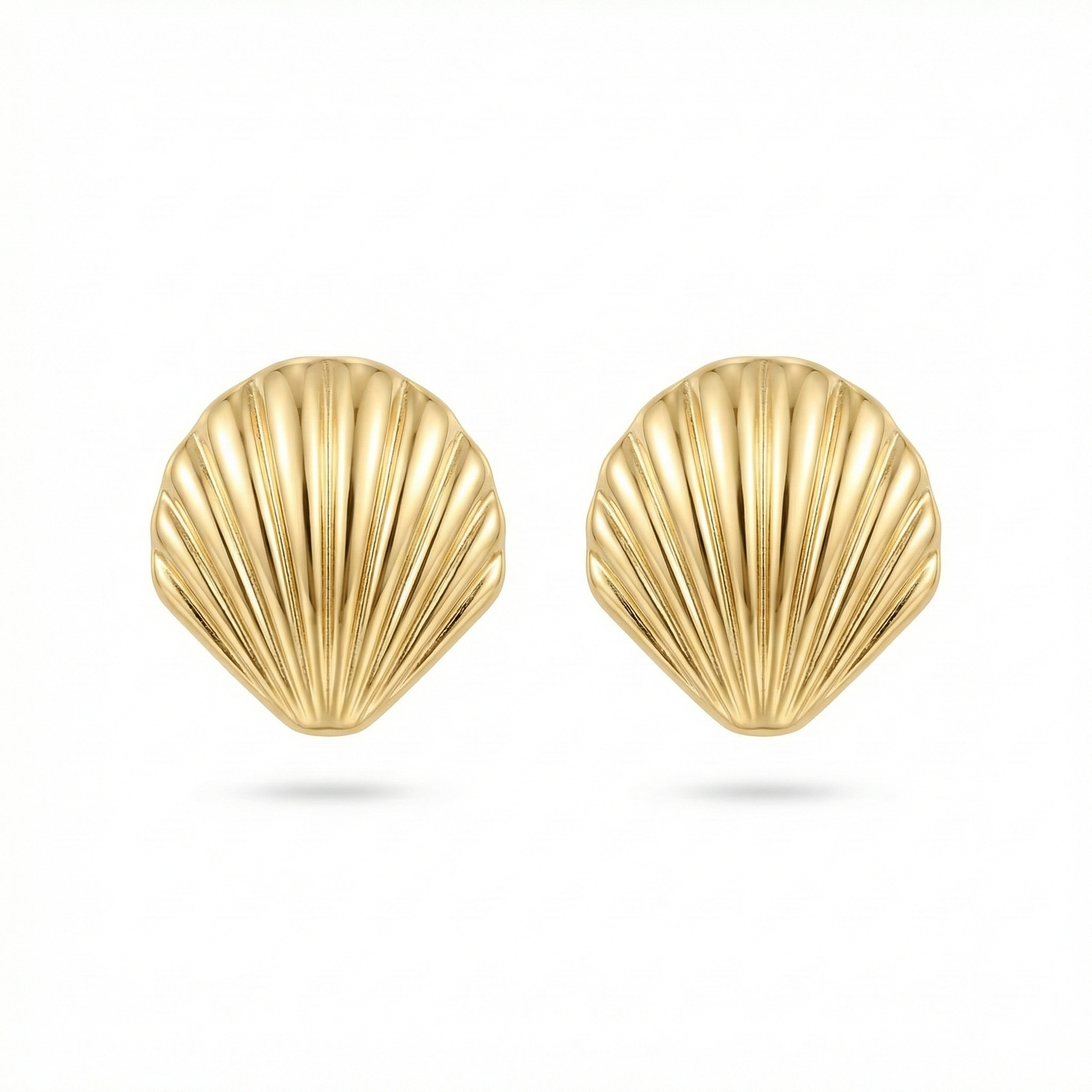 Shell Gold Küpe