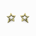 Star Shine Black Gold Küpe