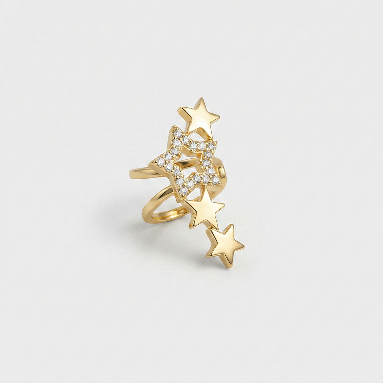 Starfall Gold Ear Cuff