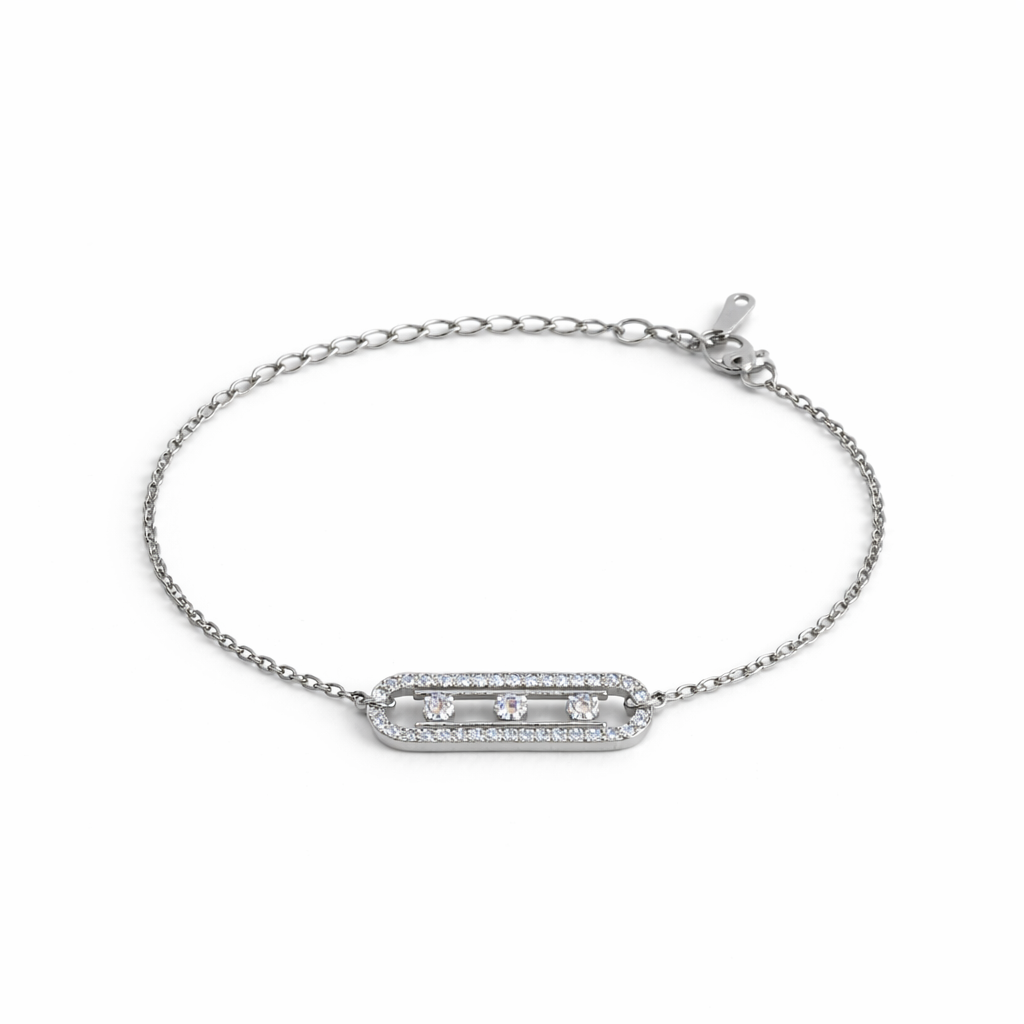 Triple Shine Silver Bileklik