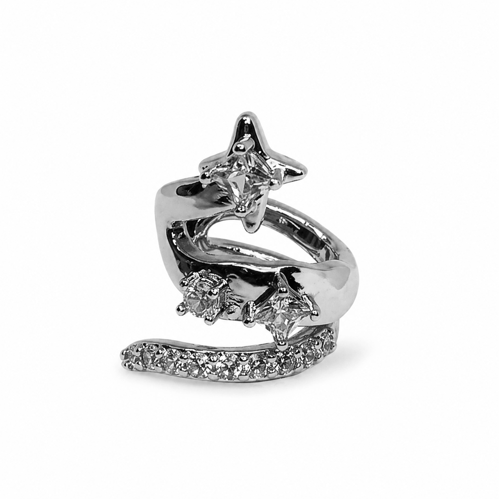 Vega Silver Ear Cuff