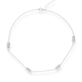 Zircon Bar Silver Kolye