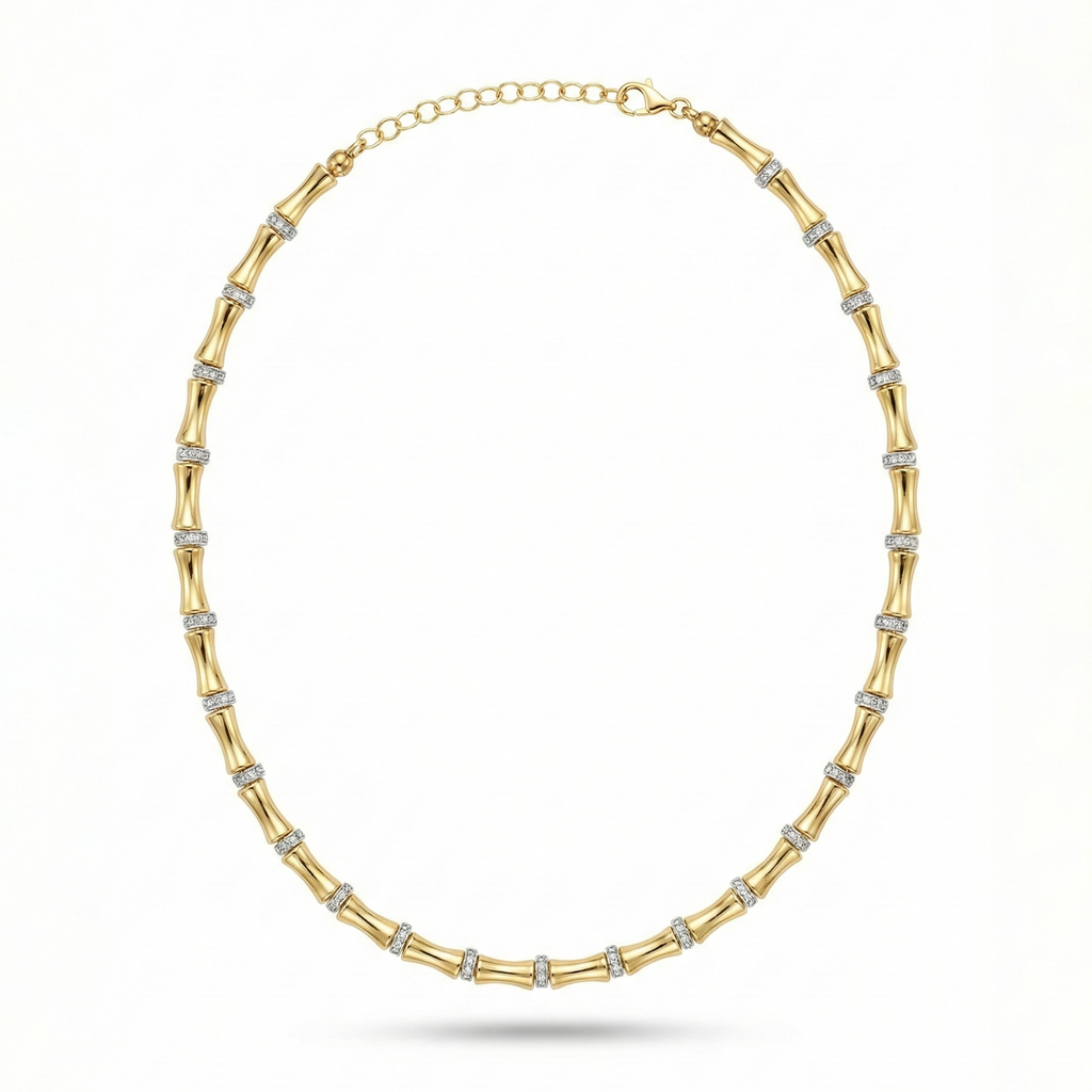 Bambu Loop Gold Kolye