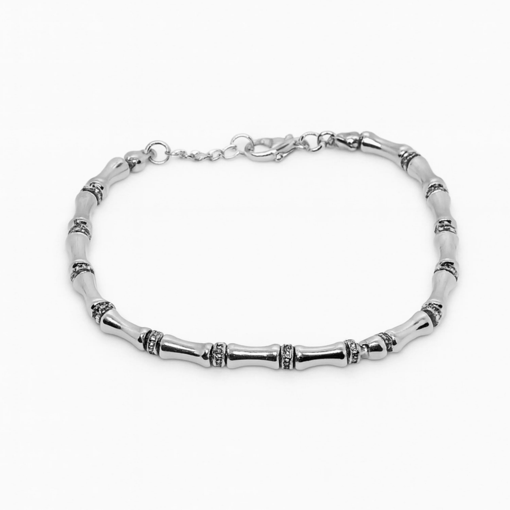 Bambu Loop Silver Bileklik