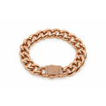 Rosa Crystal Chain Bileklik