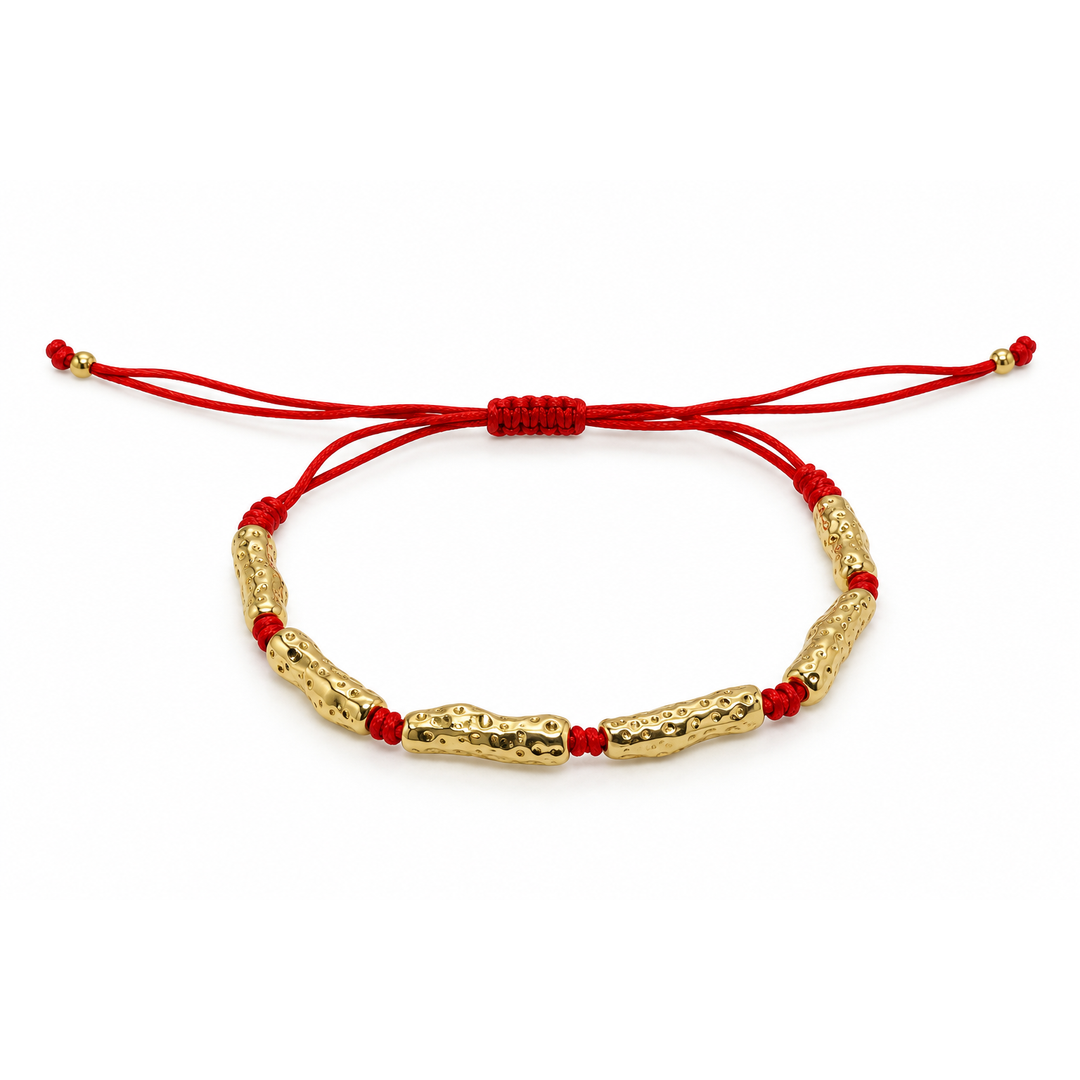 Ruby Cord Gold Bileklik