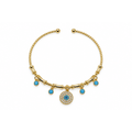 Turkuaz Charm Cuff Bileklik