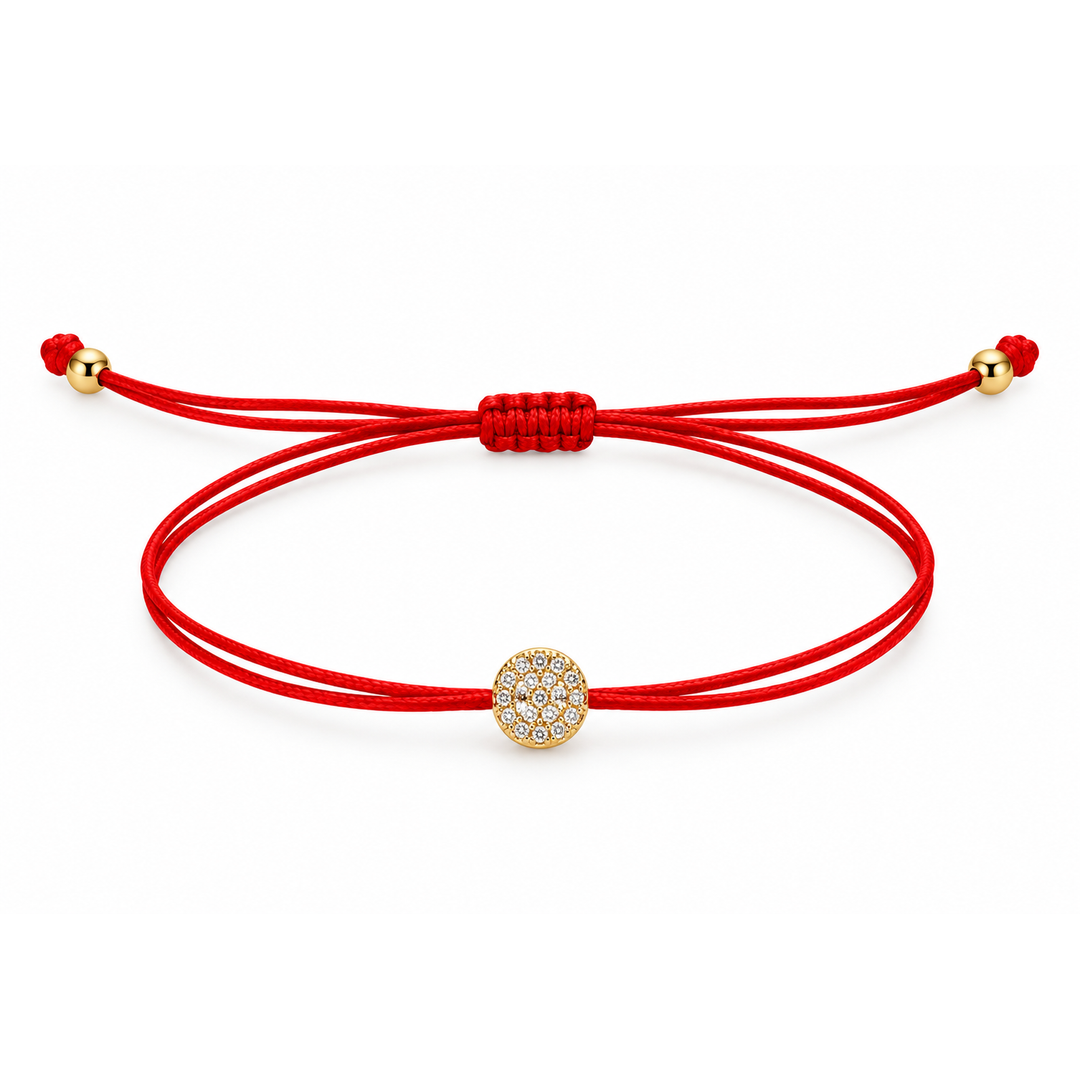 Ruby Crystal Dot Bileklik