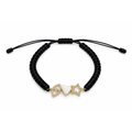 Noir Pearl Heart Bileklik