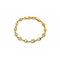 Teardrop Crystal Gold Bileklik