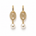 Drop Pearl Gold Küpe