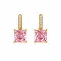 Pink Drop Gold Küpe