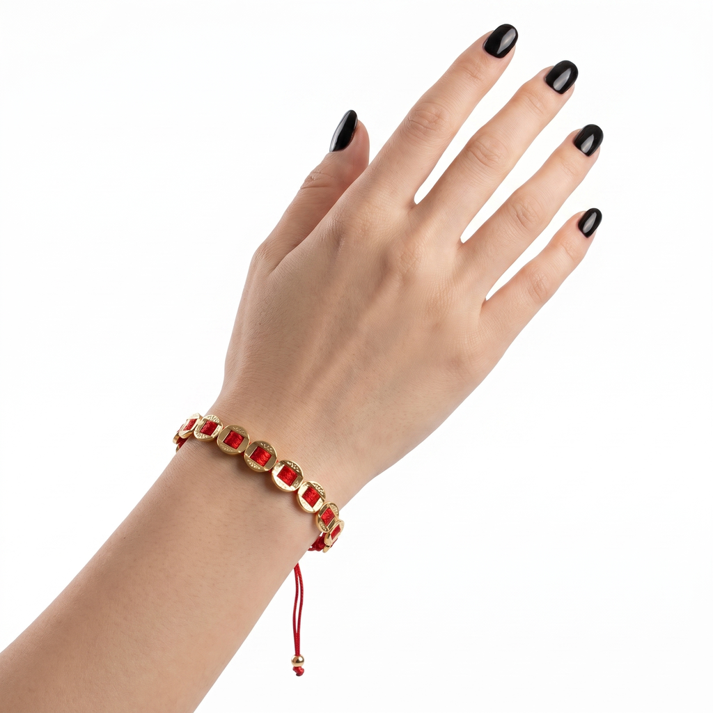 Lirora Red İpli Gold Bileklik