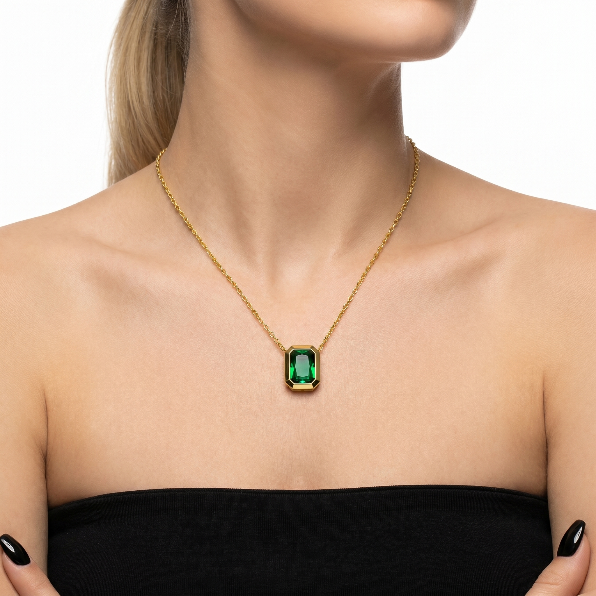 Prism Green Gold Kolye