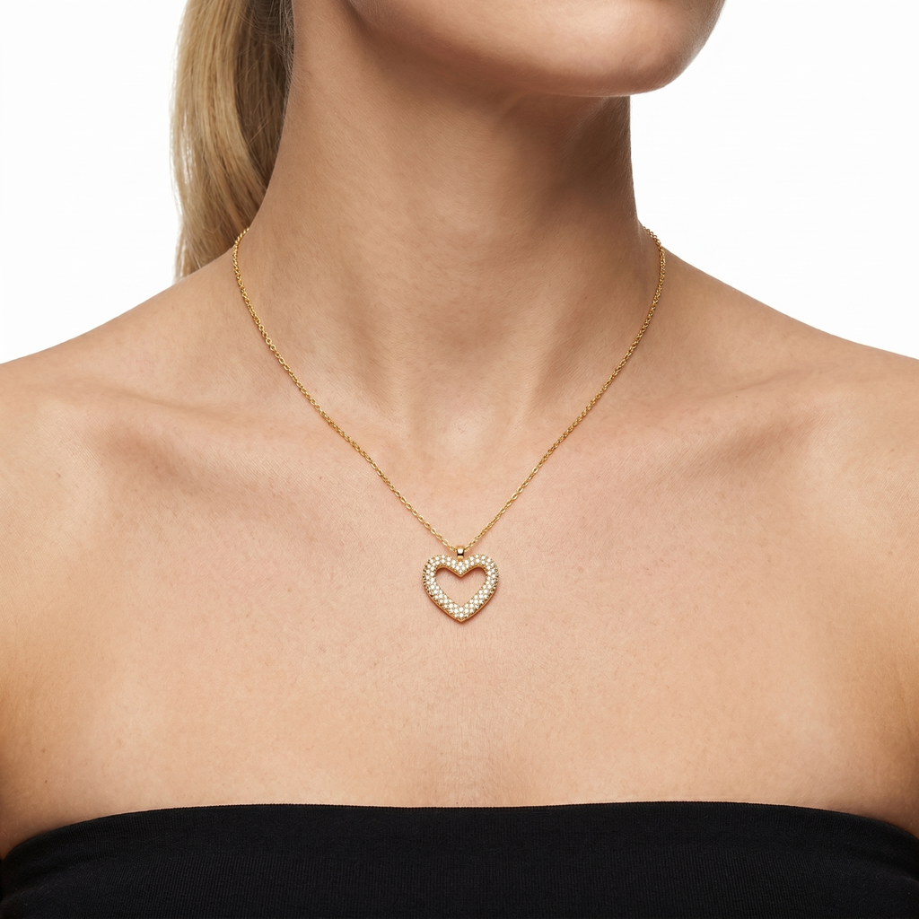 Radiant Heart Gold Kolye