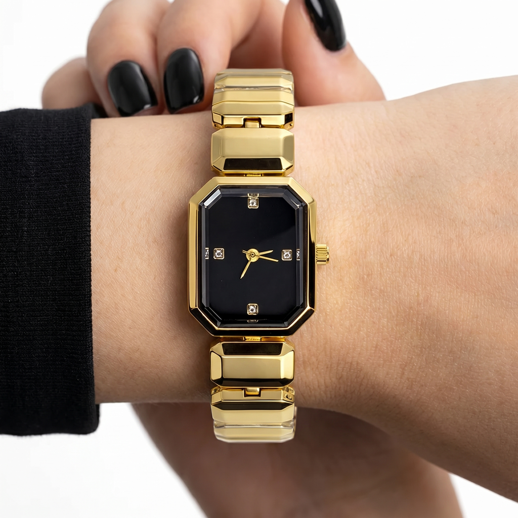 Luxe Black Gold Saat