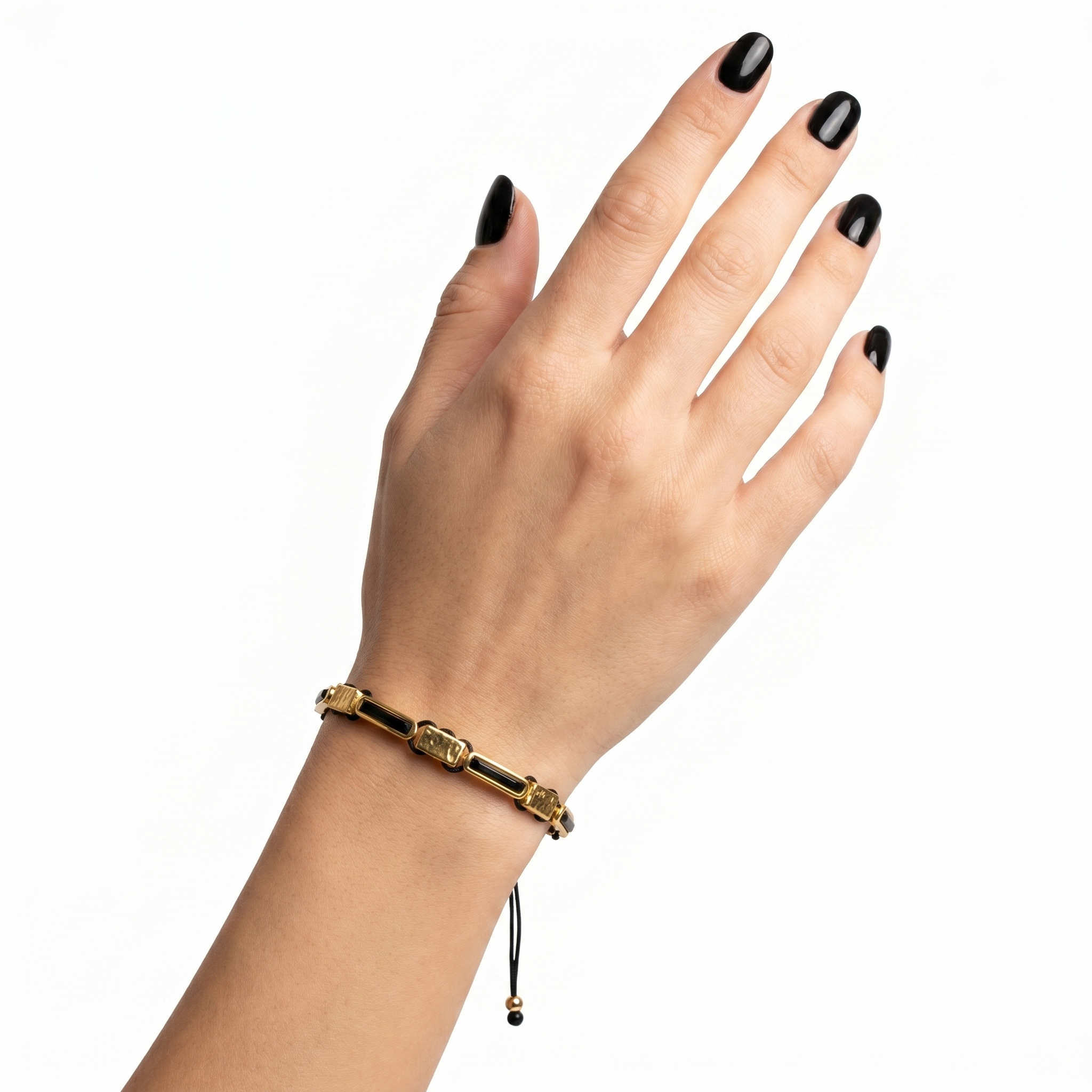 Karma Black İpli Gold Bileklik