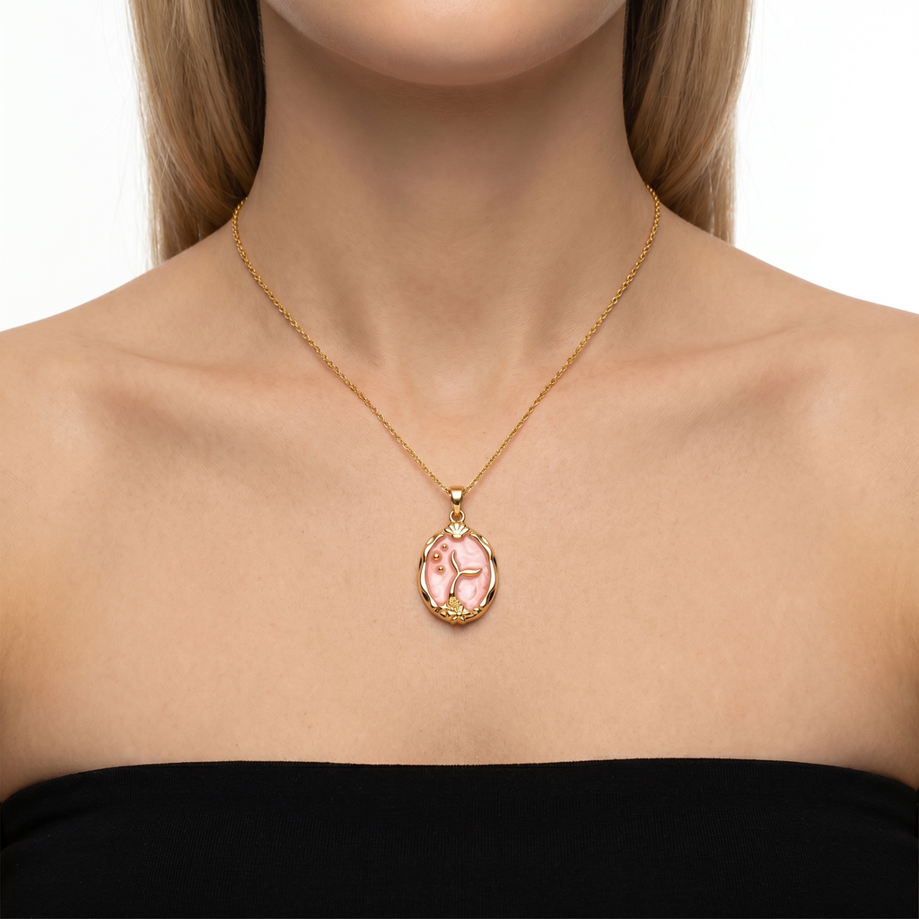 Elysia Rose Blush Gold Kolye