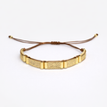 Lirone Brown İpli Gold Bileklik