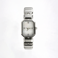 Luxe White Silver Saat