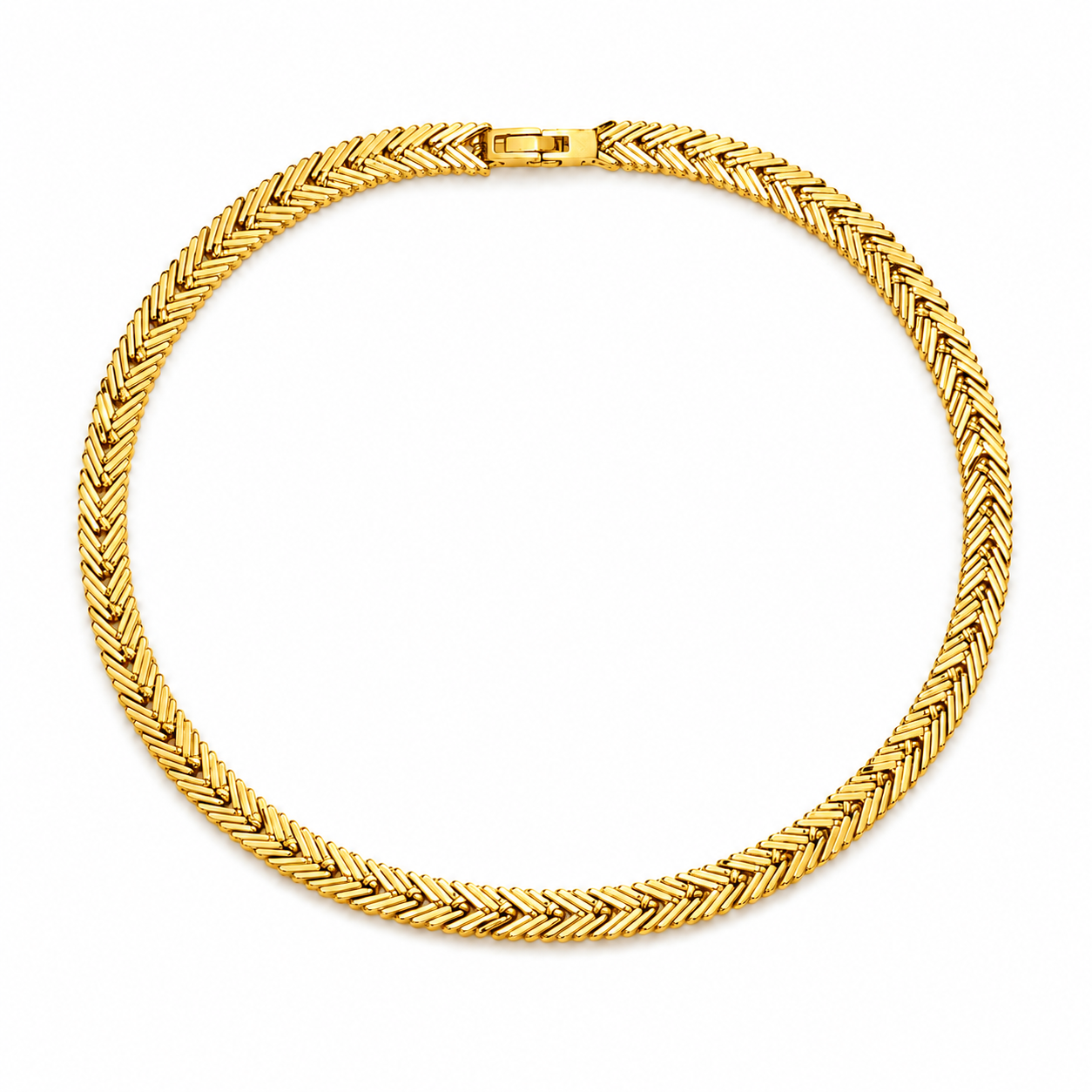 Sleek Wave Gold Kolye